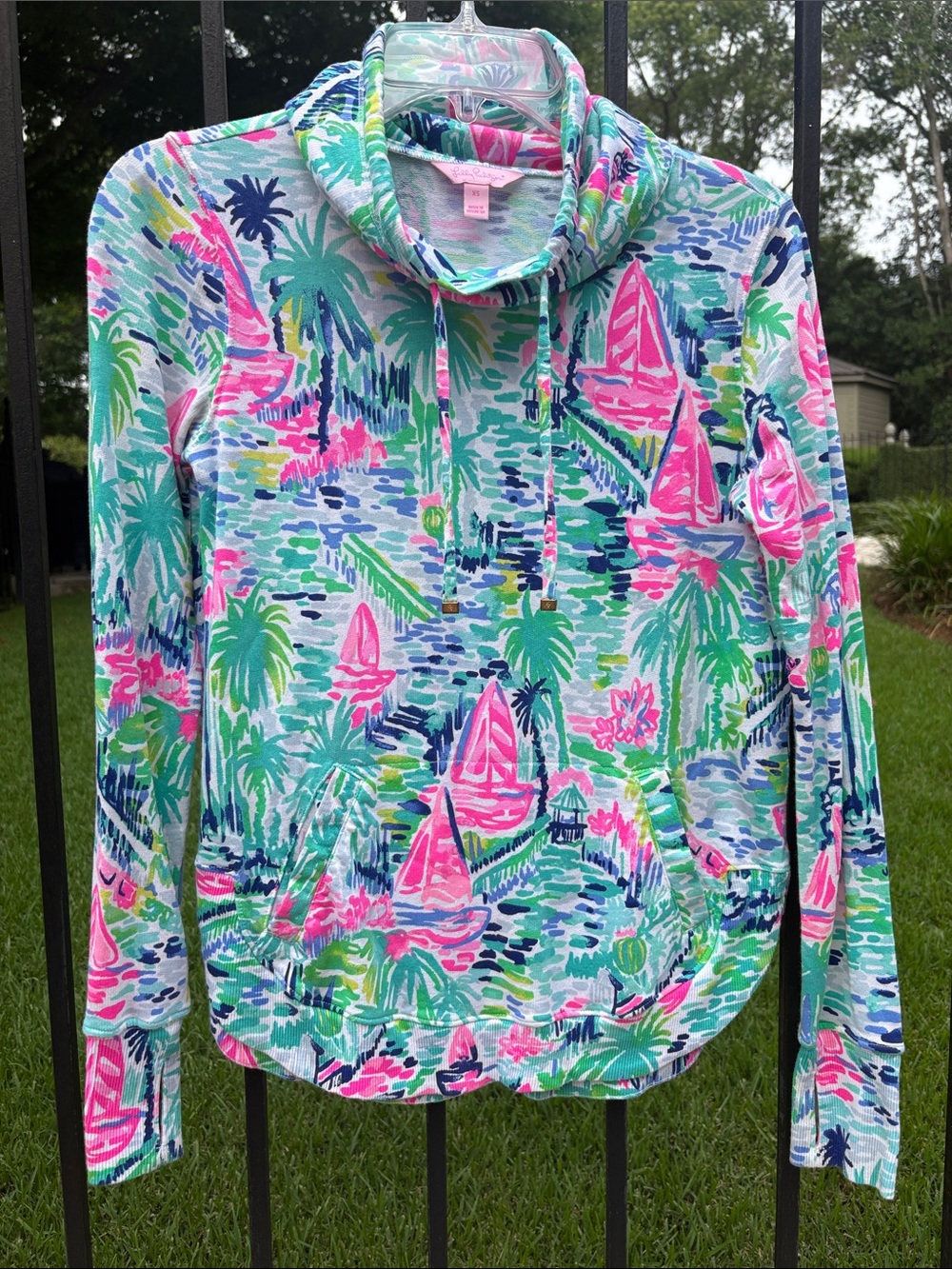 Lilly Pulitzer Fletcher Salt in the Air Popover Pullover Sweatshirt